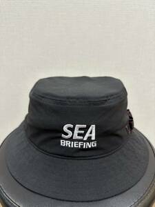 【レア 美品】ブリーフィング BRIEFING × WIND AND SEA コラボ BASIC HAT バケットハット