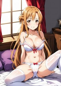 t０79　soa ソードアートオンライン　アスナ 風 同人 A4ポスター 高画質 イラスト A4 アニメ 高品質 美少女 イラストアートポスター