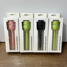 USB棒状加湿器 MINI MAGIC WAND HUMIDIFIER 未使用 保管品 まとめて4個セット 3色 ブラック ピンク グリーン コンパクト (9-1③_画像1