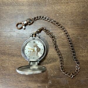 ZIPPO Zippo - pocket watch BASE METAL STAINLESS STEEL BACK dressing up pocket watch collection (4-3