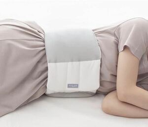 アルファックス 就寝用腰クッション 腰枕 コットン FULUWA お医者さんの腰futon グレー 適応サイズ:ウエスト59-105cm (14)