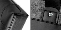 【限定特価】 新品 メンズ locoedaisu ビジネスバッグ 高級PUレザー ブラック 黒 ショルダー ブリーフケース 大人気 ブランド 上質 質感_画像9