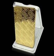 2枚セット 18kgp ゴールド コインプレート インゴット 新品 31ｇ上質 質感 高品質 高級感 光沢 大人気 格安18k gold plated 送料無料！_画像2