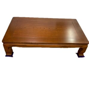 座敷机 座卓 (ケヤキ固定脚)