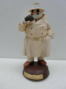 ite/441961/0506/.. pig porcelain music box trench coat poruko rosso height : approximately 22cm