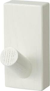 無印良品 樹脂 壁に付けられる家具 フック オーク材 ライトグレー 44520697 幅4×奥行6×高さ8ｃｍ