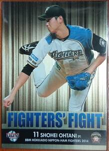 2014BBM　北海道日本ハムファイターズ 大谷翔平 「FIGHTERS FIGHT」インサ－トカード 