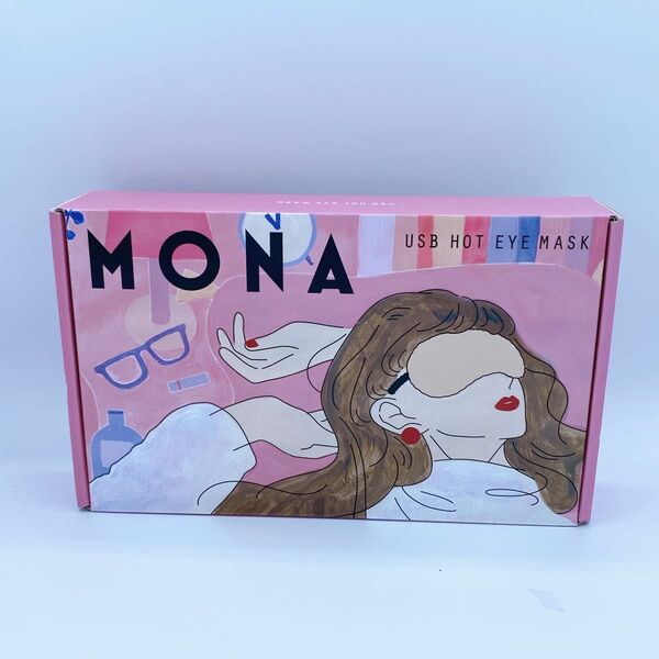 ホットアイマスク MONA USB HOT EYEMASK ピンク YSP20AW-089 冬ギフト 目元ケア 冷え対策 