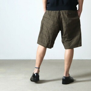 ENGINEERED GARMENTS Sunset Short -Cotton Madras Check エンジニアードガーメンツ サンセットショーツ ショートパンツ Mサイズ 