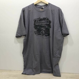 American Apparel Bob Dylan ボブ・ディラン Thunder on the Mountain Tシャツ グレー 2XL 車 半袖 海外 ロック バンド [N3607]