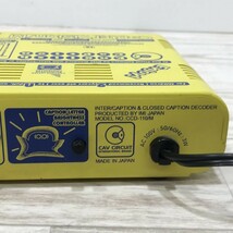 現状品 CapterVision/M CCD-110/M クローズドキャプションデコーダー [S0008]_画像7