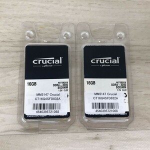 送料185円 未開封品 Crucial CT16G4SFD832A DDR4-3200 PC4-25600 SODIMM 16GBx2枚 計32GB[C4323]