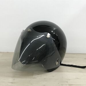 G.P.COMPANY ジェットヘルメット SPJ-903 Size:フリーサイズ(57〜61㎝) メタリック ブラック 2002年製 [C4604]
