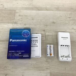  Panasonic Eneloop быстрое зарядное устройство BQ-CC23 одиночный 3 перезаряжаемая батарея 2 шт имеется Panasonic eneloop[C4765]