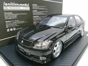 現状品 1/18 ignition model 1496 トヨタ クラウン GRS180 3.5 アスリート ブラック [M8127]