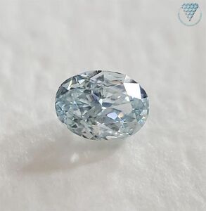 0.067 ct Fancy Greenish Blue VS2 CGL 天然 ブルー ダイヤモンド オーバル シェイプ DIAMOND EXCHANGE FEDERATION