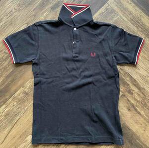 FRED PERRY フレッドペリー　ポロシャツ　F1102 黒　日本製　Sサイズ 美品