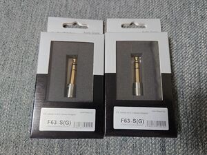 フルテック FURUTECH F63-S(G) ステレオミニ(3.5mm)→標準プラグ(6.3mm) 変換プラグ 2個セット