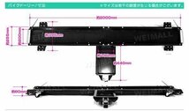 バイクドーリー 耐荷重560kg 長さ2000mm キャスター付 バイク移動 ガレージ ツール バイク ディスプレイ 中 - 大型バイク対応 新品未使用_画像4