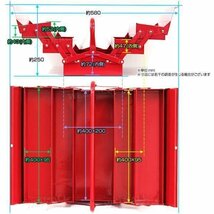 【数量限定セール】ツールボックス 工具箱 道具箱 工具ボックス 工具入 両開き 3段 ツール ボックス ツールケース 工具 DIY メンテナンス_画像6