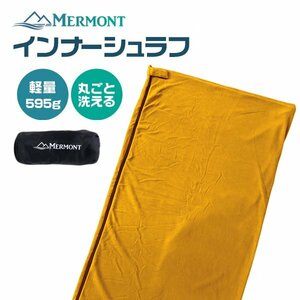  sleeping bag inner sleeping bag inner sheet fleece . temperature 10*C and more lap blanket blanket mat outdoor sleeping area in the vehicle orange mermont