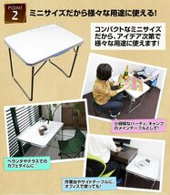 アウトドアテーブル 折り畳み 70cm コンパクト 軽量 ピクニックテーブル 折りたたみ テーブル レジャーテーブル 花見 キャンプ 新品 未使用_画像5