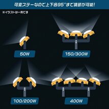 LED投光器 100W 屋外 防水 作業灯 防犯 ワークライト 看板照明 昼光色 アース付 3ｍ ケーブル コンセント付 PSE 一年保証_画像6