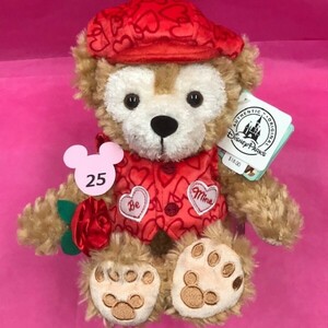 バレンタイン 9インチ ダッフィー #25 ぬいぐるみ 2013 WDW DLRWDW DLR Valentine Duffy the Disney Bear アメリカ ディズニー