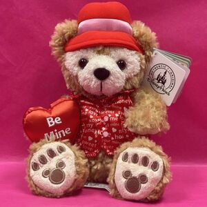 バレンタイン 9インチ ダッフィー 2015 ぬいぐるみ ハートクッション WDW DLR Valentine Duffy the Disney Bear US ディズニー