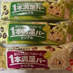 アサヒグループ食品 1本満足バー シリアル抹茶ホワイト 2本　練乳あずき1本