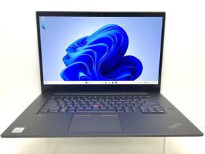 ◆Lenovo ThinkPad X1Extreme Gen3 Win11 Core i9-10885H メモリ32GB SSD512GB 15.6インチ4Kタッチパネル 英語キーボード カメラ AC付属