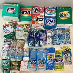 y5225 洗濯洗剤 25点超 約23kg まとめ売り 洗剤 漂白剤 液体 粉末 詰め替え アタック アリエール レノア ナノックス ファーファ 等 未使用