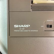 y532 SHARP ポケットコンピュータ用 プリンター CE-126P ケース付き カセットインターフェイス シャープ ポケコン 希少 通電確認済 中古_画像3