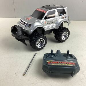 k536 Asahi MITSUBISHI Pajero 1/16 radio-controller toy radio controlled car Mitsubishi 27MHz PAJERO toy operation not yet verification used Junk 