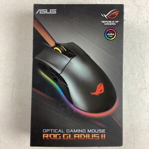 k5340 ASUS ROG GLADIUS Ⅱge-ming mouse P502 mouse 2018 year made black game personal computer operation verification settled used 