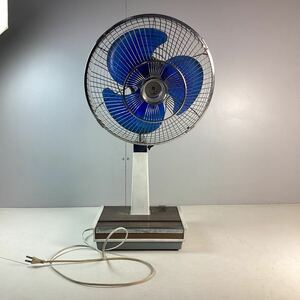 d5323 National retro electric fan F-30MM feather 30cm Showa Retro that time thing old Japanese-style house Cafe National Matsushita electro- vessel operation verification settled used Junk 