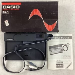 k549 CASIO ポケコン カセットインターフェイス FA-3 説明書 箱付 ケース ポケットコンピューター コンピューター 当時物 動作未確認