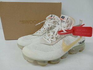 [16A-65-022-1] THE 10 : NIKE AIR VAPORMAX FK ナイキ エア ヴェイパーマックス フライニット AA3831-100 27cm ホワイト