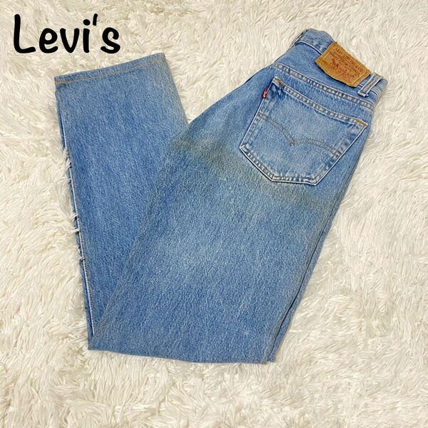 【古着】Levi's USA製 501xx バレンシア製 555 W28 L36 デニムパンツ インディゴ s