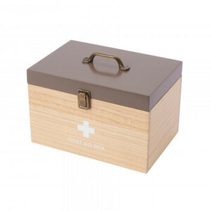 【即納】茶谷産業 木製救急箱 867-001 救急箱 FIRST AID BOX 救急 お薬箱 救急セット 木製 薬 常備薬 収納ボックス