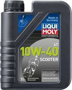 LIQUIMOLY 2輪車用 エンジンオイル Scooter用 鉱物油 10W-40 1L 1758 リキモリ