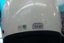 【在庫あり 即納】ヤマハ Mサイズ YJ-22 ZENITH サンバイザー搭載ジェットヘルメット パールホワイト M(57-58cm）_画像3