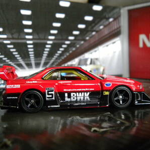 即決☆☆日産スカイライン シルエット/LB-ER34 スーパーシルエット SKYLINE LBWK ホットウィール (Hot Wheels) プレミアム 2パックの画像7