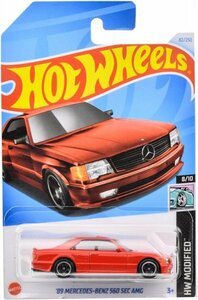 即決☆☆'89 メルセデス・ベンツ 560 SEC AMG MERCEDES-BENZ 560 SEC RED HW MODIFIED HXP91 ホットウィール Hot Wheels