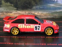 即決 ルース☆☆'87 FORD SIERRA COSWORTH SHELL フォード　シエラ コスワース　 プレミアモデル　HOT WHEELS ホットウィール_画像3