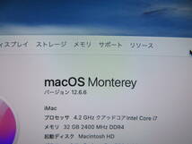 究極PC iMac Retina 5K A1419 ●プロソフト＆Office付 ●27型 ●Core i7 /32GB/ 高速SSD 1TB ●PC1台で、ダブル macOS 12.6.6 & Win11_画像3