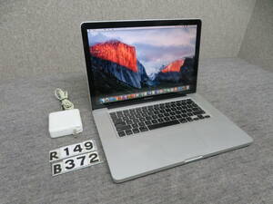 MacBook Pro A1286 ultimate PC * CS6&Office attaching * macOS * high speed 2.8GHz / 8GB / high speed start-up SSD 512GB *15.4 type * new goods battery 