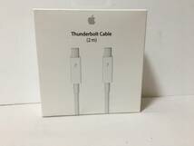 ○W089○動作品 Apple アップル 純正 Thunderbolt Cable 2m A1410 サンダーボルト ケーブル_画像1
