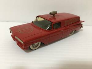 W148○現状品 ミニカー city limits 1/43 CL4C 1959 シボレー chevrolet support unit S.H.F.D. SMOKEY HOLE F.D. ARKANSAS 英国製 約12cm