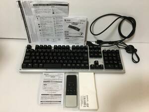 ○W222○動作品 SANWA サンワ バックライト機能付きキーボード SKB-WAR3/Bluetoothタッチパッドリモコン 400-MABT188 